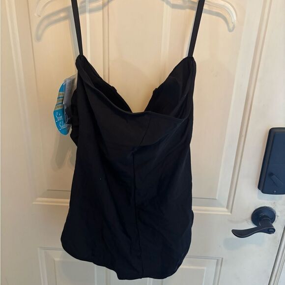 NWT Swim Solutions Tummy Control Swimsuit in Black size 20 - Picture 4 of 6